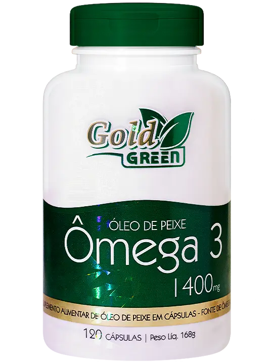 Imagem Ômega-3 da GOLD GREEN. Um suplemento alimentar acessível e de alta qualidade.